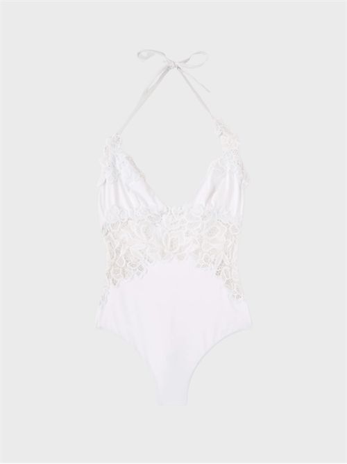 Costume intero con inserti in pizzo macramè ERMANNO SCERVINO | D484Y316UAR10601
